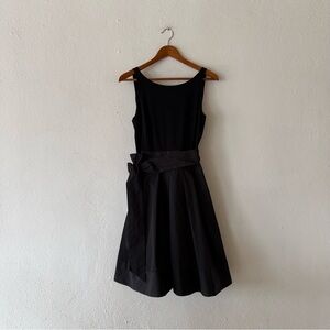 Lauren Ralph Lauren Black Wrap Back Cocktail Dress Size 10P Petite Sleeveless